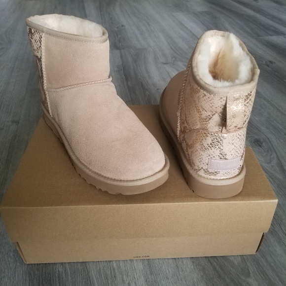 ugg mini metallic rosa